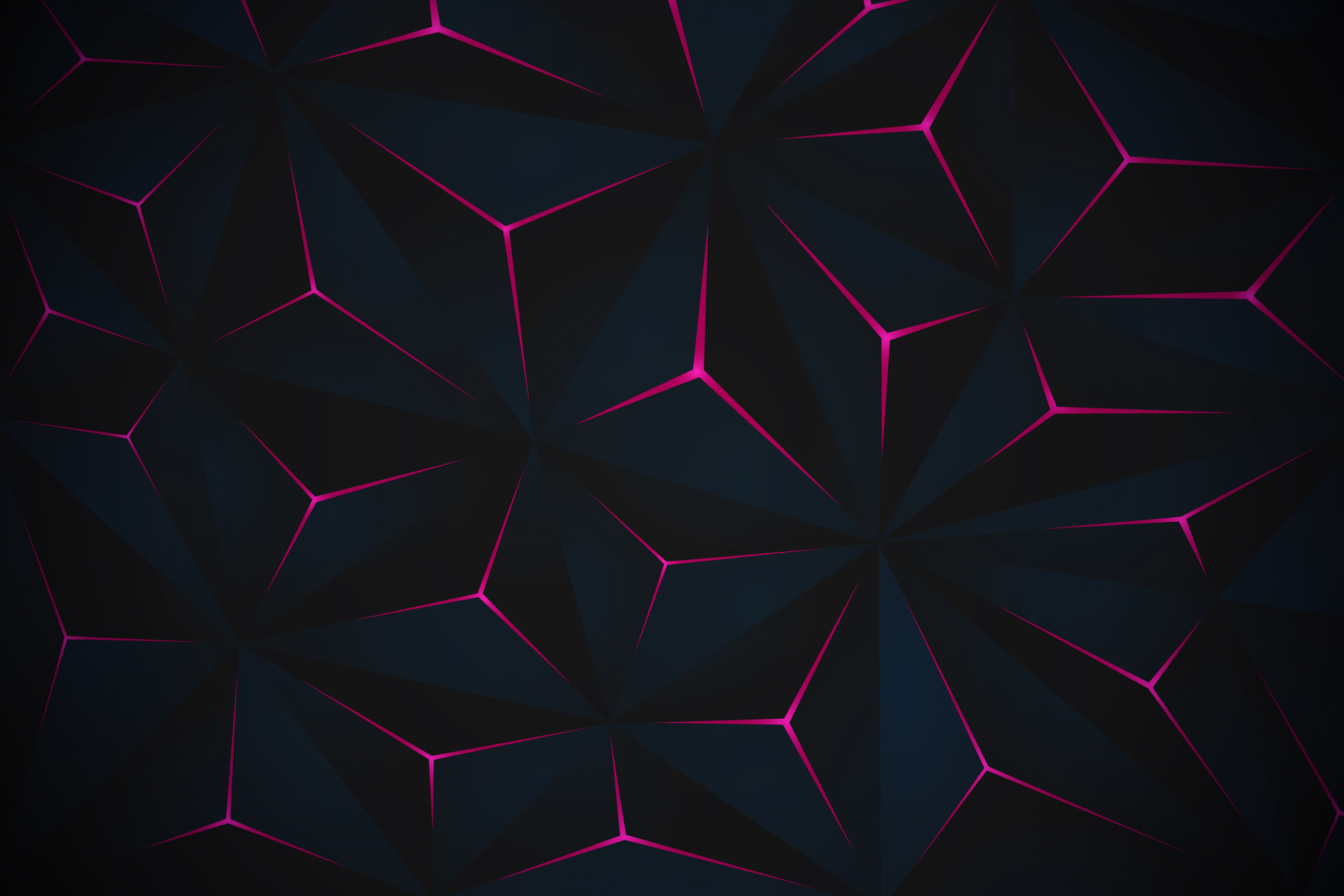 Черный фон для Фотошопа с пурпурными симметричными и геометрическими узорами.