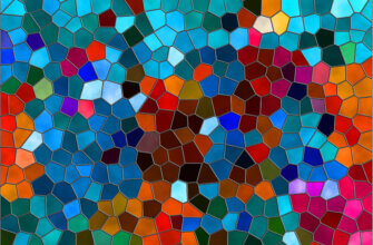 Текстура голубой мозаики из цветного витражного стекла.