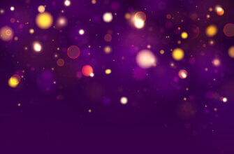 Фиолетовый фон для Фотошопа с круглыми светящимися бликами эффекта Боке.