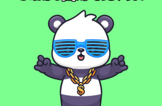 Прикольная картинка панда в очках и надпись благодарствую!