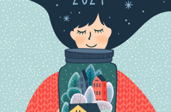 Картинка с новым годом 2024 девушка с волшебной банкой.