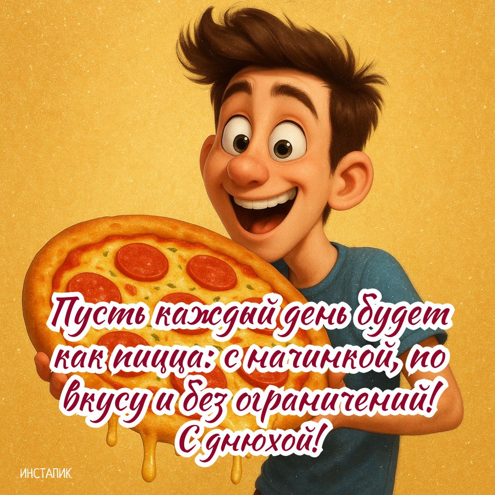 Смешная открытка с пожеланием парню на днюху.